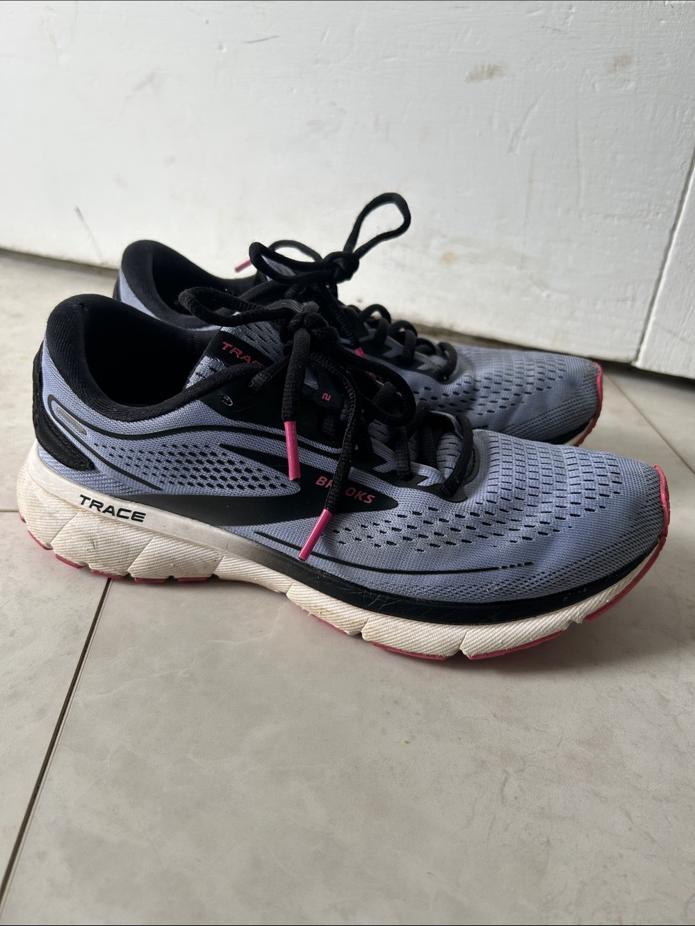 Brooks Women's Trace Running Shoes - Gray with Pink Highlights